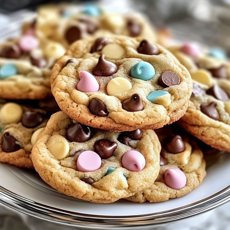 Festive Easter Chocolate Chip Cookies