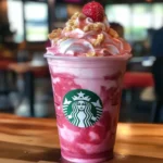 Homemade Strawberry Frosted Sugar Cookie Frappuccino