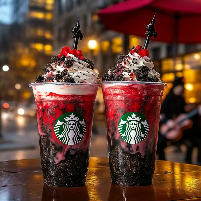 Gothic Strawberry Smoke Frappuccino