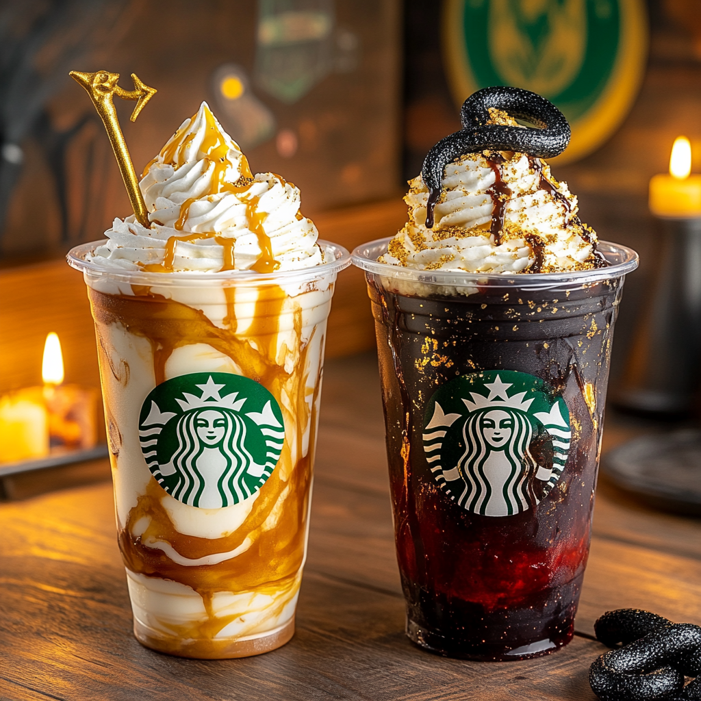Harry Potter vs. Voldemort Frappuccino Battle